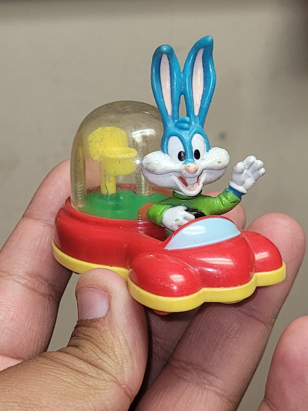 Bugs bunny 1992 car basketball toy figure Looney Tunes